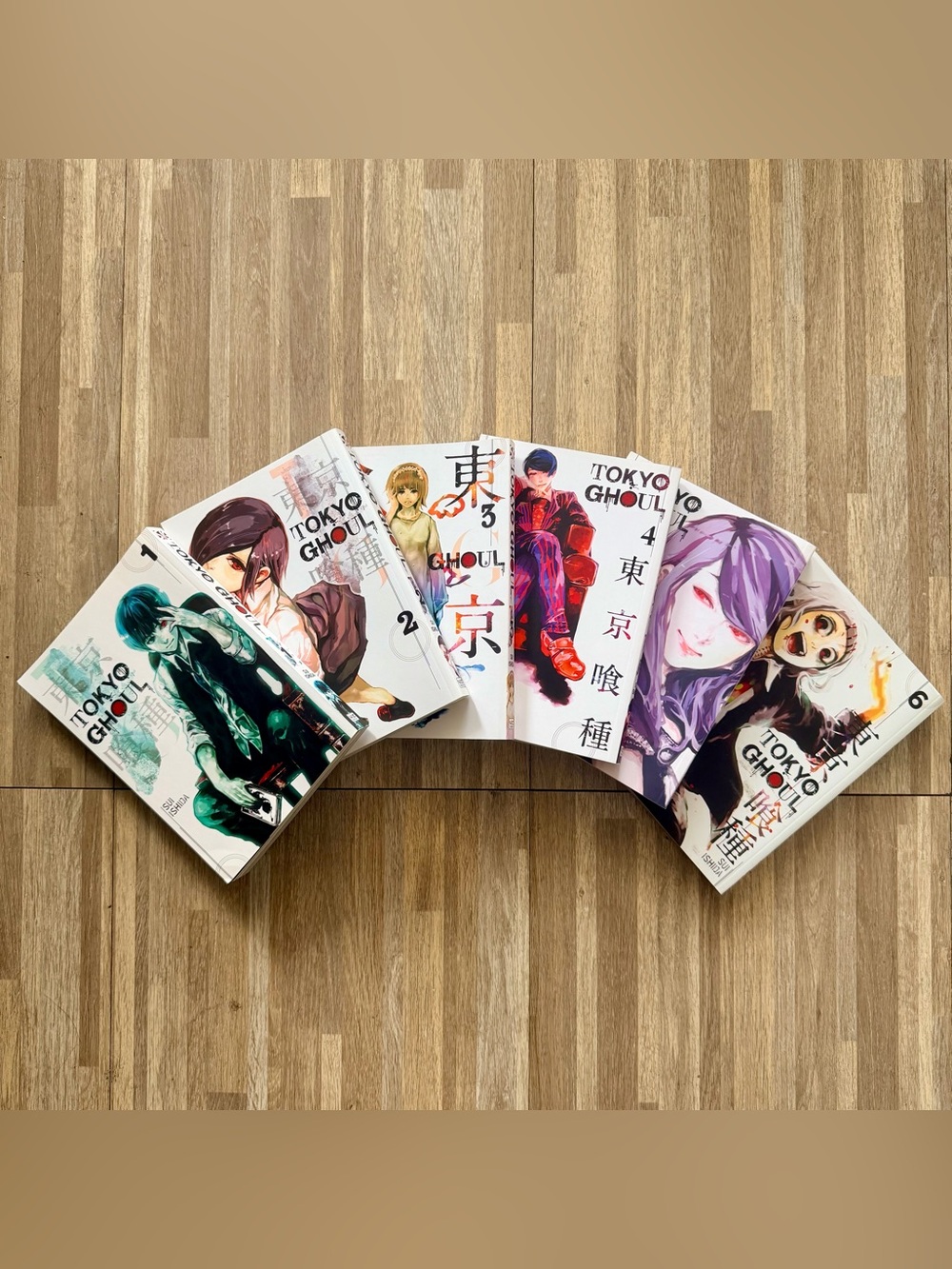 Tokyo Ghoul Manga Volumes 1-6 by Sui Ishida, Viz Media